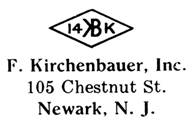 F. Kirchenbauer jewelry mark