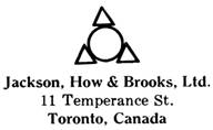 Jackson, How & Brooks jewelry mark