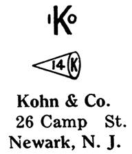 Kohn & Co. jewelry mark