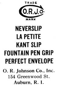 O. R. Johnson Co. jewelry mark