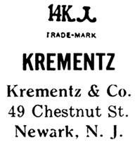 Krementz & Co. jewelry mark