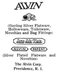 Alvin Corp. silver mark