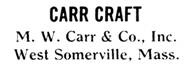 M. W. Carr & Co. silver mark