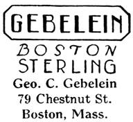 George C. Gebelein silver mark
