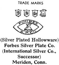 Forbes Silver Plate Co. silver mark