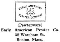 Early American Pewter Co. silver mark