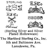 Hartford Sterling Co. silver mark