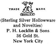 P. H. Locklin & Sons silver mark