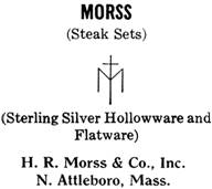 H. R. Morss & Co. silver mark