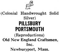Old New England Craftsmen silver mark