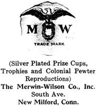 Merwin-Wilson Co. silver mark