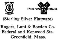 Rogers, Lunt & Bowlen Co. silver mark