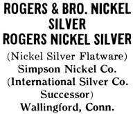 Simpson Nickel Co. silver mark
