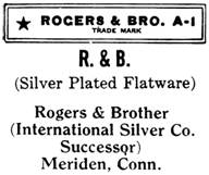 Rogers & Brother silver mark