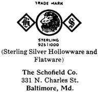 Schofield Co. silver mark
