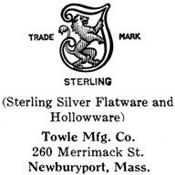 Towle Mfg. Co. silver mark