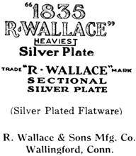 R. Wallace & Sons Mfg. Co. silver mark