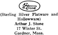 Arthur J. Stone silver mark