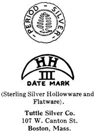 Tuttle Silver Co. silver mark
