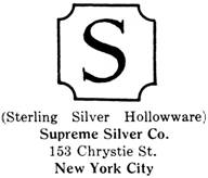 Supreme Silver Co. silver mark
