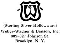 Weber-Wagner & Benson silver mark
