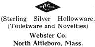 Webster Co. silver mark