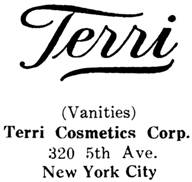 Terri Cosmetics silver mark