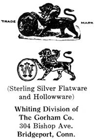 Whiting silver mark