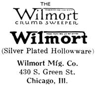 Wilmort Mfg. Co. silver mark