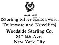 Woodside Sterling Co. silver mark