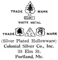 Colonial Silver Co. silver mark
