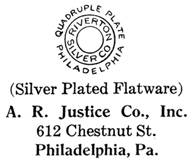 A. R. Justice Co. silver mark