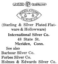 International Silver silver mark