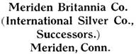Meriden Britannia Co. silver mark