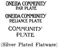 Oneida Community silver mark