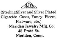Meriden Jewelry Mfg. Co. silver mark