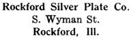 Rockford Silver Plate Co. silver mark
