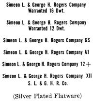 Simeon L. & George H. Rogers Co. silver mark
